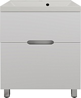 Style Line Тумба с кварцевой раковиной жасмин раковиной Матис 60 белая матовая